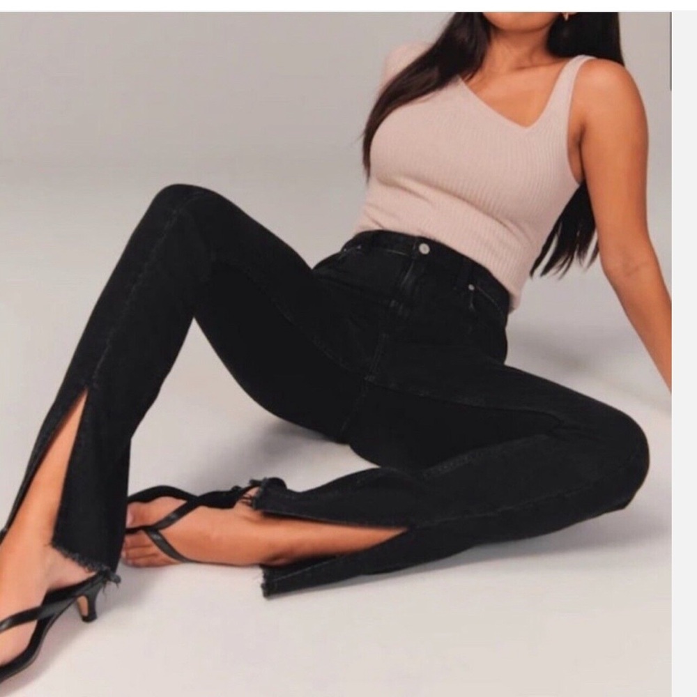 Abercrombie & Fitch Curve Love Straight Slit